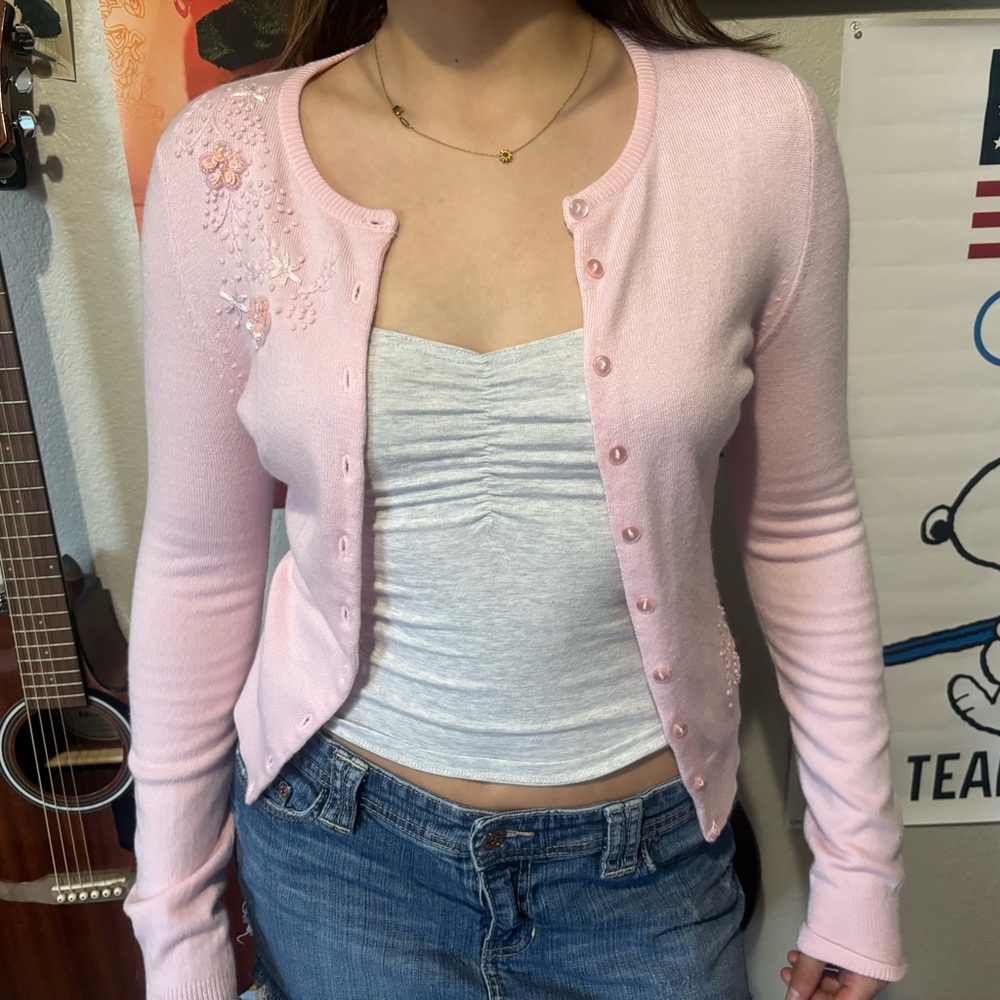 Copper Key Light Pink Women's Cardigan